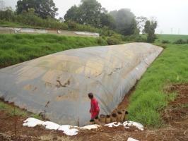 Biodigestor tipo laguna agrícola
