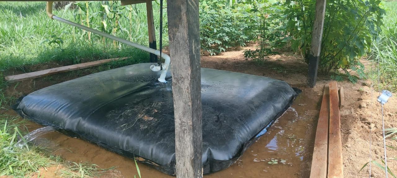 Flexitanque en geomembrana con sistema flexible