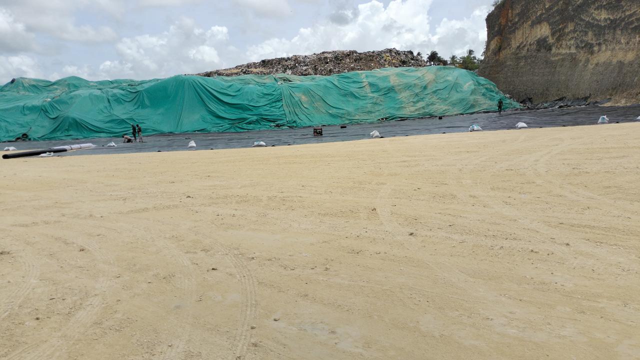 Relleno sanitario sistema impermeable