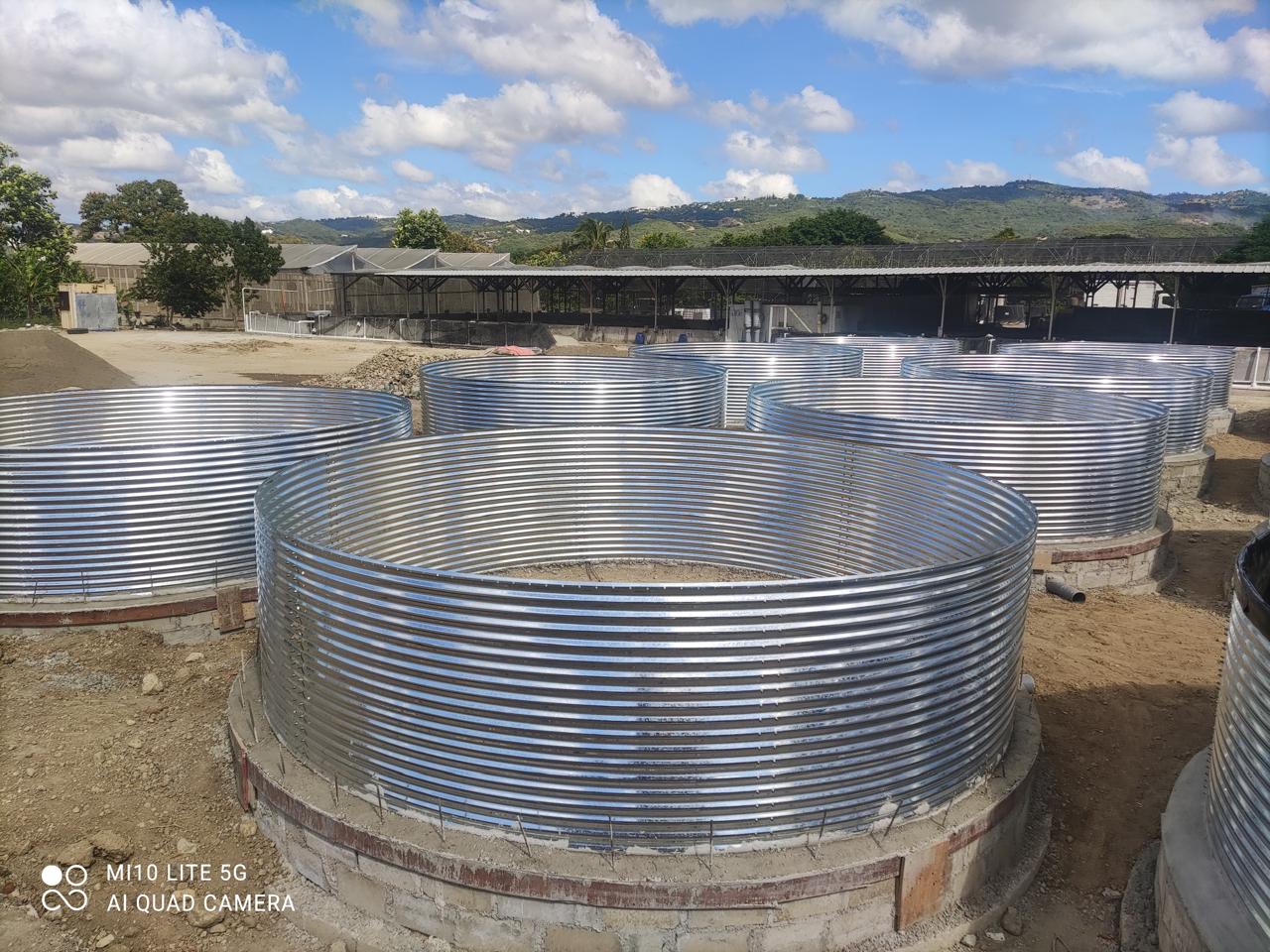 Tanque australiano para almacenamiento de agua agrícola