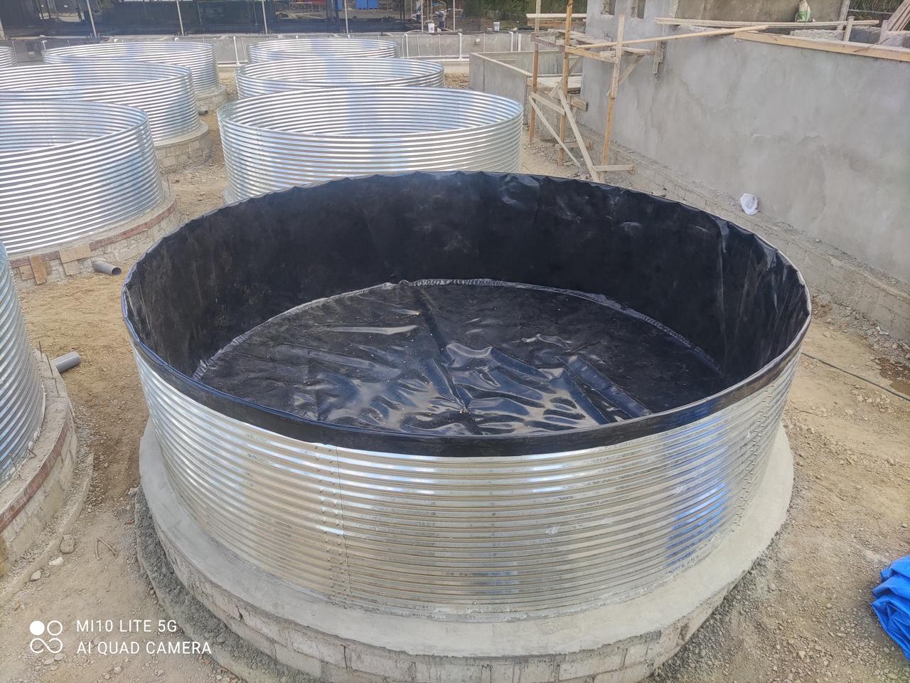 Tanque australiano para almacenamiento de agua rural